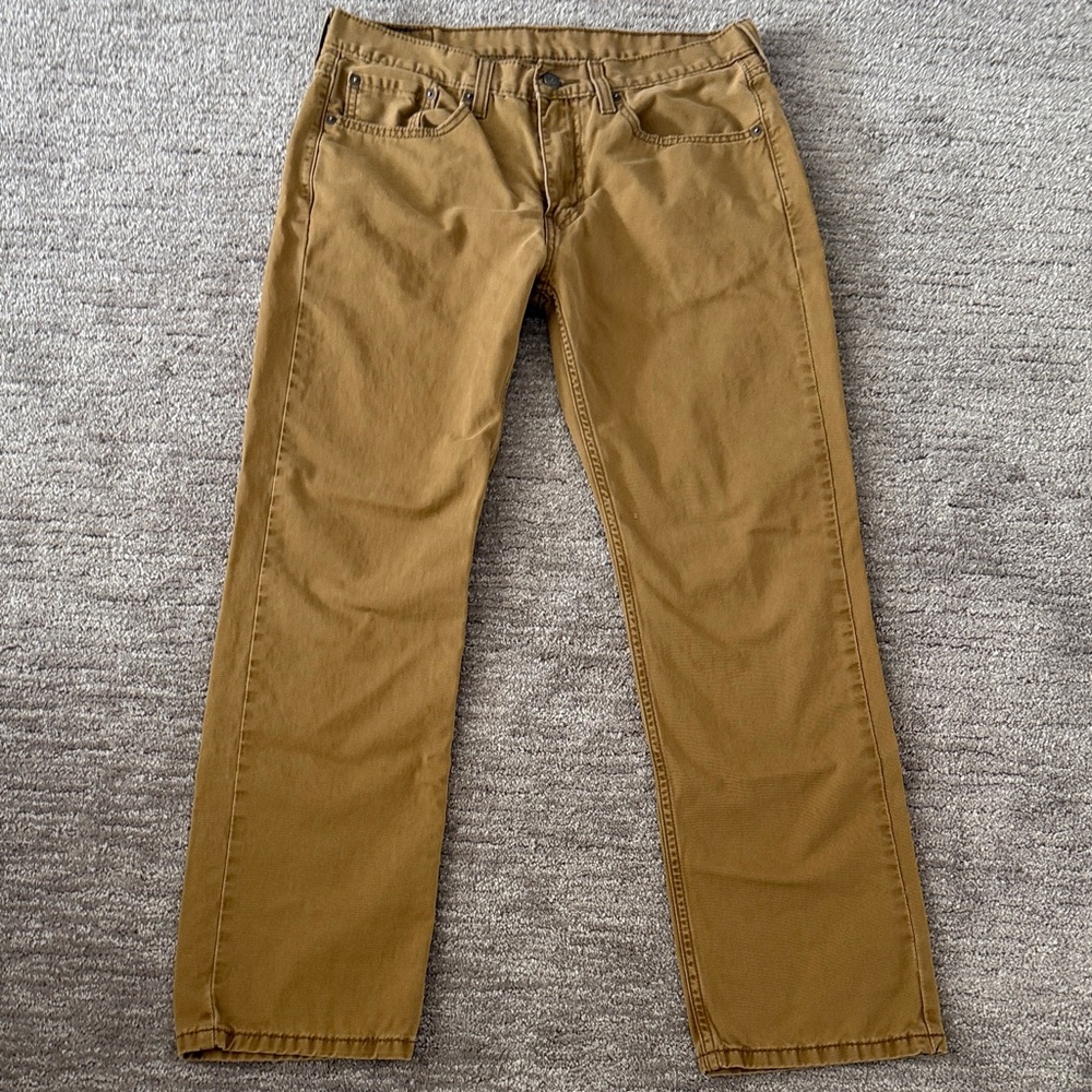 Levi’s 514 Tan Straight-Leg Pants, 32x30